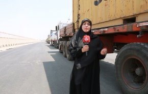 شاهد.. قوافل الخدمة الحسينية تشق طريقها من ايران نحو طريق العشق الحسيني