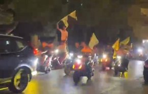 گسترش تظاهرات مردمی در حمایت از حزب الله به نقاط مختلف لبنان + فیلم