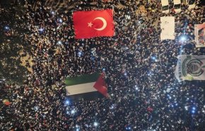 تظاهرات گسترده حمایت از غزه در استانبول + تصاویر