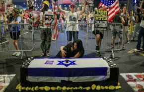 تظاهرات افسران نیروی هوایی در تل‌آویو علیه نتانیاهو 