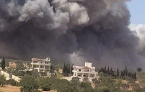 انفجار مرموز در نزدیکی ادلب سوریه + ویدئو