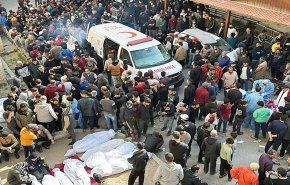 7 شهداء بقصف مسيرة اسرائيلية لمدنيين في ساحة مستشفى المعمداني