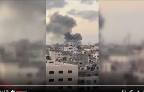 ماشین جنگی رژیم صهیونیستی در حال ادامه نسل کشی در غزه +فیلم