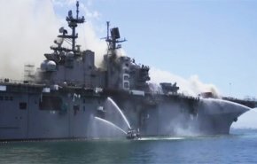 إخماد حريق اندلع بسفينة حربية أميركية قبالة سواحل اليابان