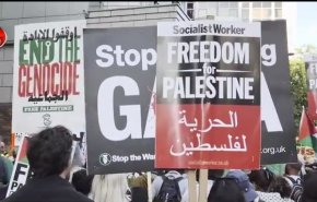 گزارش العالم از تجمع لندن در اعتراض به قحطی در غزه + فیلم 