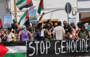 تظاهرات گسترده یونانی ها برای همبستگی با فلسطینیان غزه+ عکس