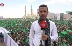 اليمن بالملايين نصرة للرسول(ص) ودعم غزة ضد أمريكا و