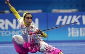 لاعبة ايرانية تفوز ببطولة العالم للووشو