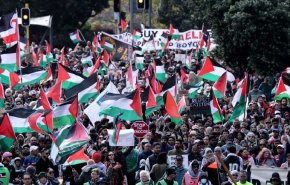 خروش معترضان نیوزلند علیه نسل‌کشی اسرائیل در غزه