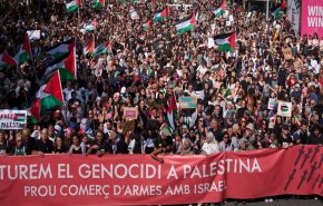 مظاهرات عاصفة تخرج في أنحاء أوروبا دعما لفلسطين