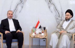 عمار الحكيم يبحث مع السفير الايراني سبل تعزيز العلاقات الثنائية بين ايران والعراق
