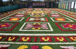 شاهد..إيران تكشف عن أكبر سجادة زهرية في الشرق الأوسط
