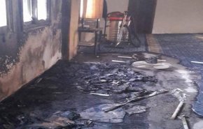 مستوطنون يحرقون مسجدًا في سلفيت