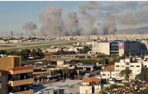 حمله هوایی رژیم صهیونیستی به بیروت + فیلم