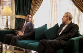 دیدار لاریجانی با رئیس مجلس ملی پاکستان