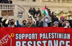 تظاهرات در نیویورک برای اعلام همبستگی با ملت فلسطین