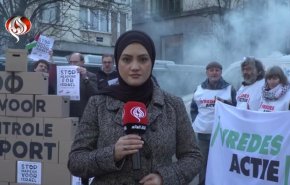 شهروندان بلژیکی مبادلات تسلیحاتی دولتشان با رژیم صهیونیستی را محکوم کردند + فیلم