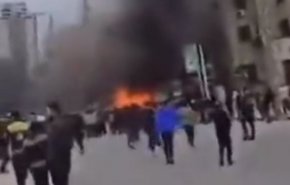 انفجار خودرو در شهر حلب سوریه + فیلم