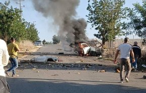 حمله پهپادی رژیم صهیونیستی به اطراف صیدا در جنوب لبنان
