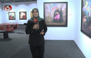 گزارش العالم از نمایشگاه «مدرسه میناب»/ روایت مظلومیت شهدای دانش  آموز در قاب نقاشی+فیلم