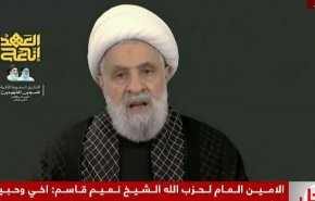 شیخ نعیم قاسم بر حمایت از فلسطین و آزادی لبنان از اشغالگری تاکید کرد