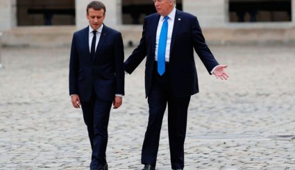 متن و حواشی سفر ترامپ به فرانسه