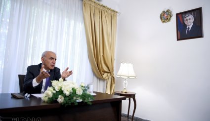 نشست خبری سفیر ارمنستان در ایران/ تصاویر
