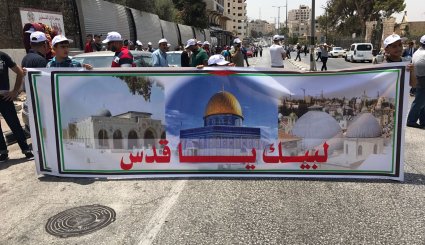 سرکوب وحشیانه فلسطینی ها در نزدیکی مسجد الاقصی +تصاویر