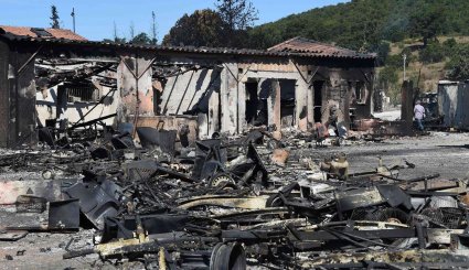آتش‌سوزی در جنگل های جنوب فرانسه/ تصاویر
