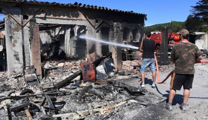آتش‌سوزی در جنگل های جنوب فرانسه/ تصاویر