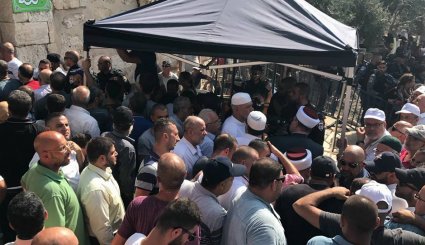 صهیونیست ها باب حطه مسجد الاقصی را باز کردند+ویدئو