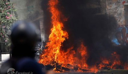 آتش‌زدن پلیس در اعتراضات ونزوئلا