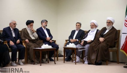 دیدار مسئولان و فعالان فرهنگی استان‌های یزد و همدان با رهبر انقلاب. تصاویر