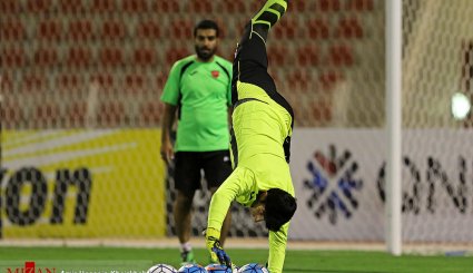 تمرین تیم فوتبال پرسپولیس پیش از دیدار با الاهلی عربستان - عمان
