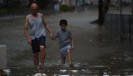 خسارات توفان «هاتو» در هنگ کنگ و جنوب چین. تصاویر