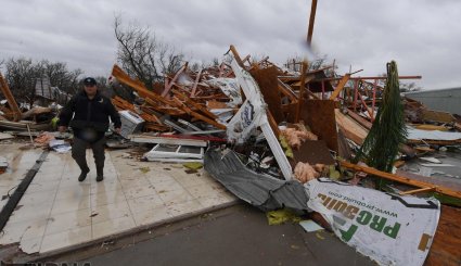 خسارت های توفان هاروی در آمریکا

