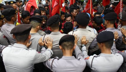خشم مردم اندونزی از نسل‌کشی مسلمانان میانمار