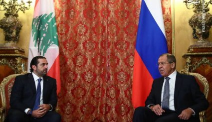 دیدار نخست وزیر لبنان با سرگئی لاوروف