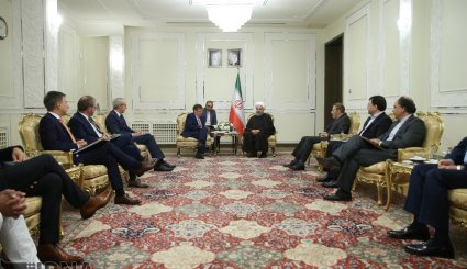 دیدار رئیس مجلس بلژیک با روحانی + تصاویر