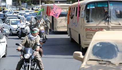 اعزام اتوبوس های نمادین به جبهه