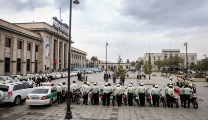 رزمایش خودرویی پلیس راه آهن کشور + تصاویر