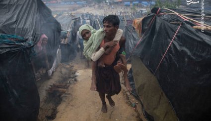 وضعیت اسفناک مسلمان میانماری در اردوگاه‌های مرزی