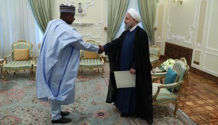 تقدیم استوارنامه سفیر جدید نیجریه به روحانی