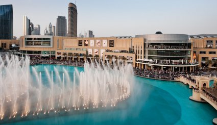 نافورة دبي أكبر نافورة راقصة في العالم