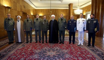 دیدار فرماندهان ارشد ارتش با روحانی + تصاویر