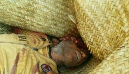 تصاویری دلخراش از جنایت مزدوران آل سعود در کشتار صیادین در جزیره البضیع
