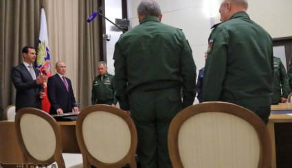 تصاویر/ دیدار روسای جمهور روسیه و سوریه در شهر سوچی روسیه