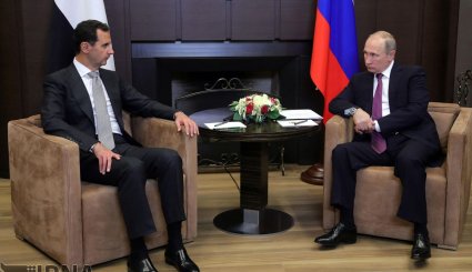 تصاویر/ دیدار روسای جمهور روسیه و سوریه در شهر سوچی روسیه