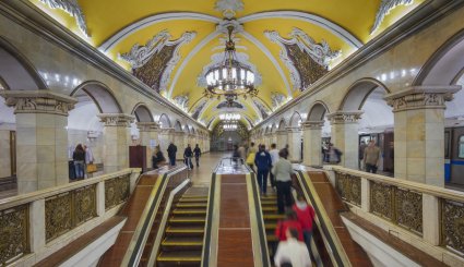 مترو موسكو بالصور . . أعجوبة تحت الأرض