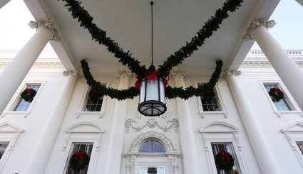 تصاویر/ تزئین کاخ سفید برای کریسمس